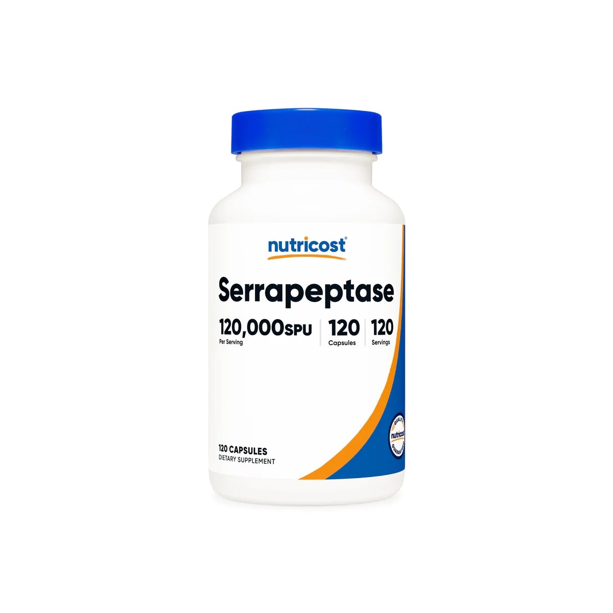 [USA] Nutricost ニュートリコスト Serrapeptase Capsules 120,000 20mg カプセル 120錠