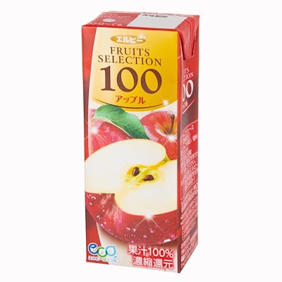 他サイト： エルビー フルーツセレクション アップル100 200ml×24本の商品画像