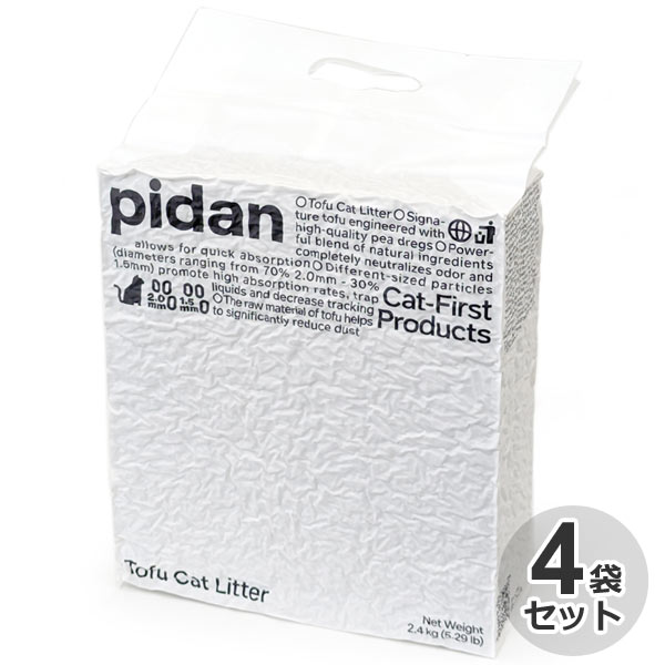 pidan　猫砂　おからMIX　2.4kg x 4袋