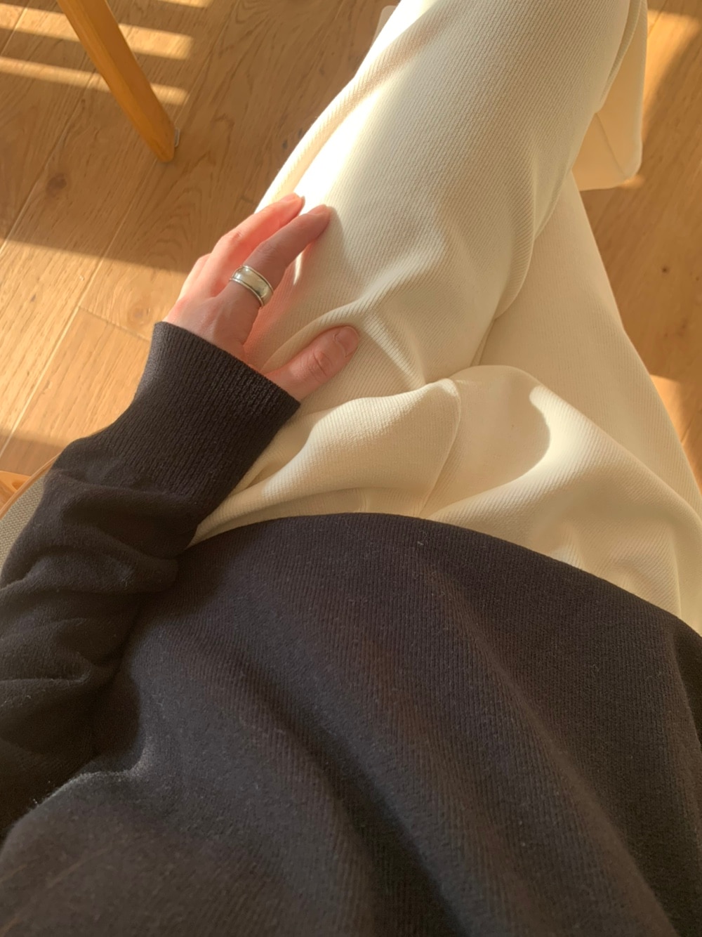 ニットパンツ フェミニンファッション 韓国通販 おしゃれ カジュアル 春服 肌触り ニット