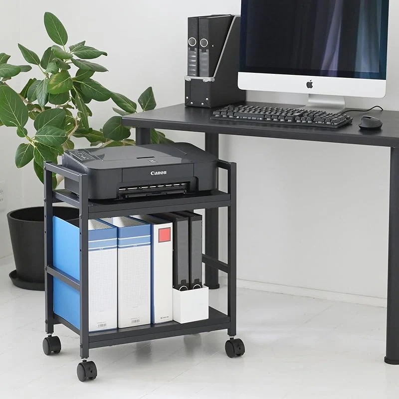 【即納】[山善] ワゴン キャスター付き 幅50×奥行29.5×高さ60.5cm A4ファイル対応 天板高さ調節可能 サイドテーブル デスク下 収納 幅50×奥行29.5×高さ60.5cm 組立品 ブ