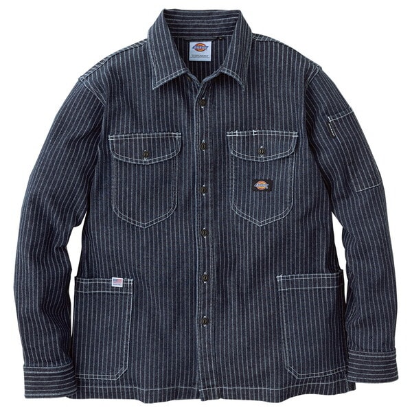 D698 INDIGO XXL インディゴ ストレッチウォバッシュシャツジャケット