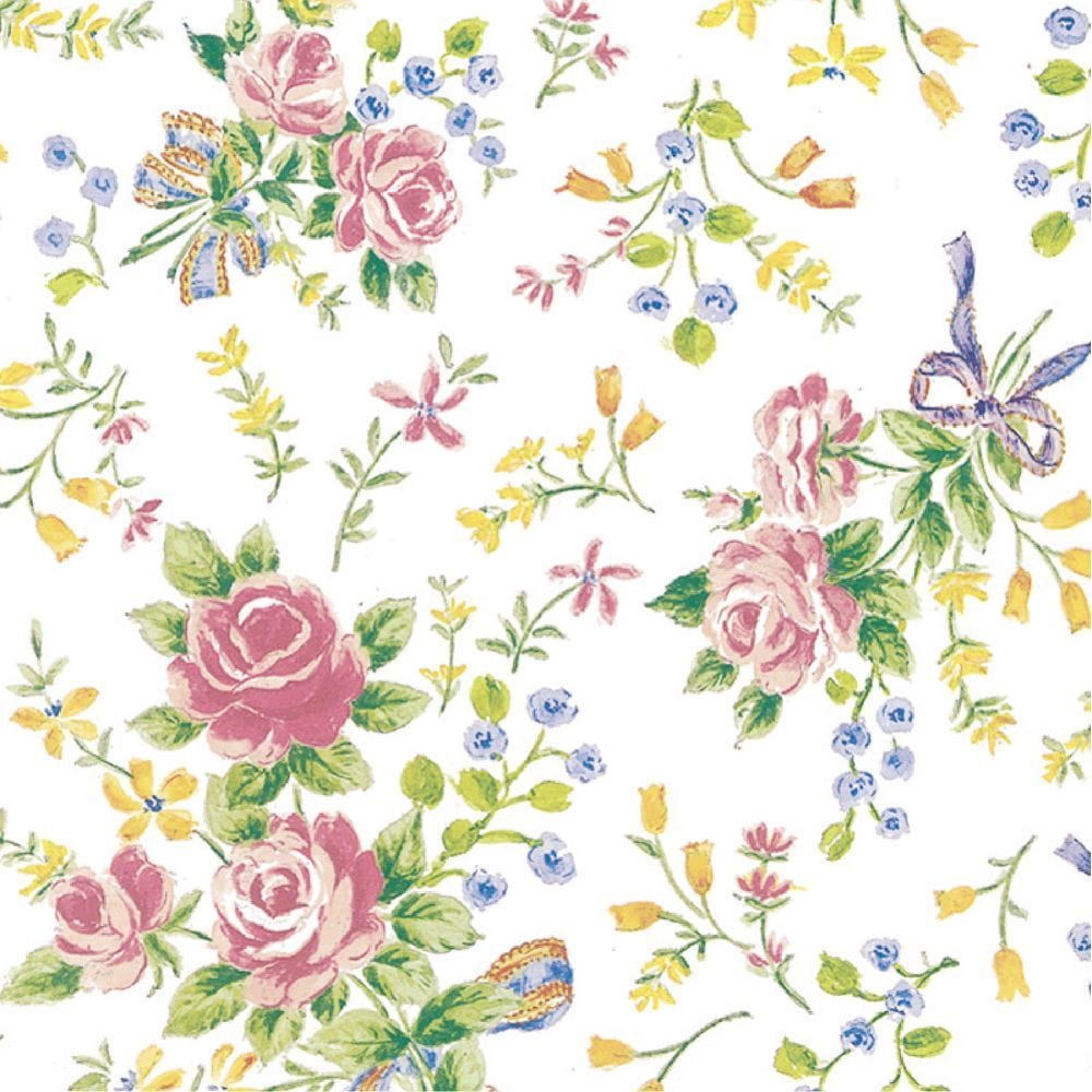 （まとめ買い）ササガワ 包装紙 花柄 オリビア 半才判 50枚入 49-1562 [x3]