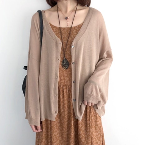 トップス デート モテアイテム ニットソー カーディガン 長袖 素手 シースルー コットン 大人可愛い きれいめ 上品 おしゃれ かっこいい 大人可愛い ラブリー キュート ガーリー クール モード系