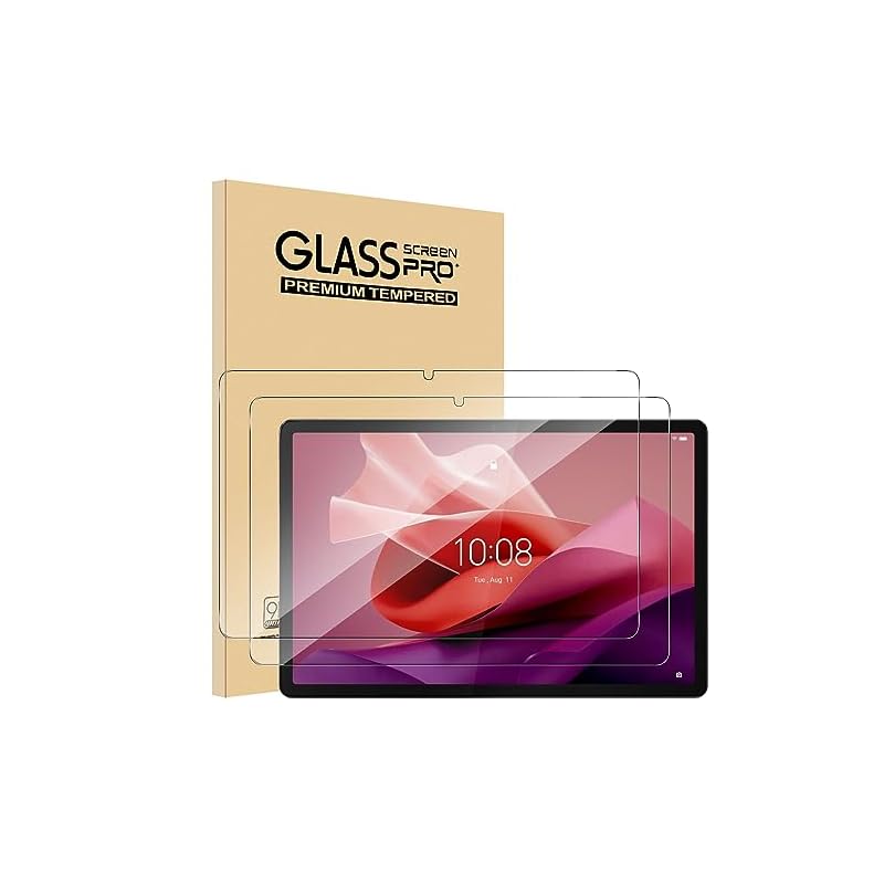 【2枚セッ】For Lenovo Tab P12 ガラスフィルム(2枚) AUDASO Lenovo Tab P12 フィルム 日本旭硝子製 強化ガラス 液晶保護フィルム 気泡防止 耐指紋 飛散防止処