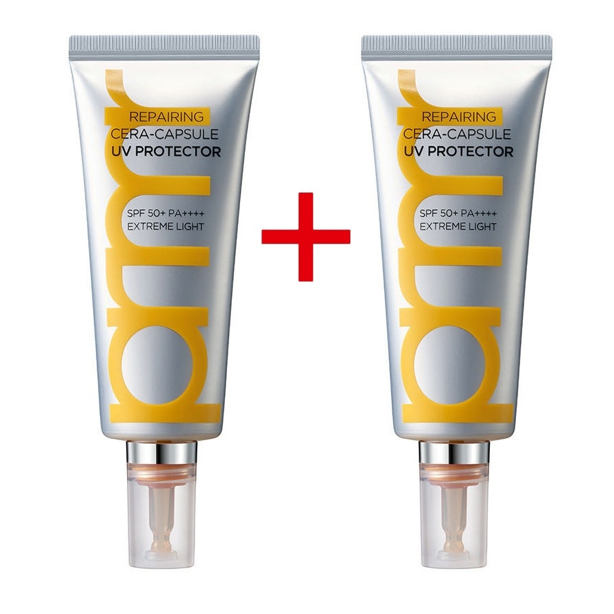[1+1]リペアリング セラ カプセル UV プロテクター 日焼け止め SPF50+ PA++++ 40ml+40ml