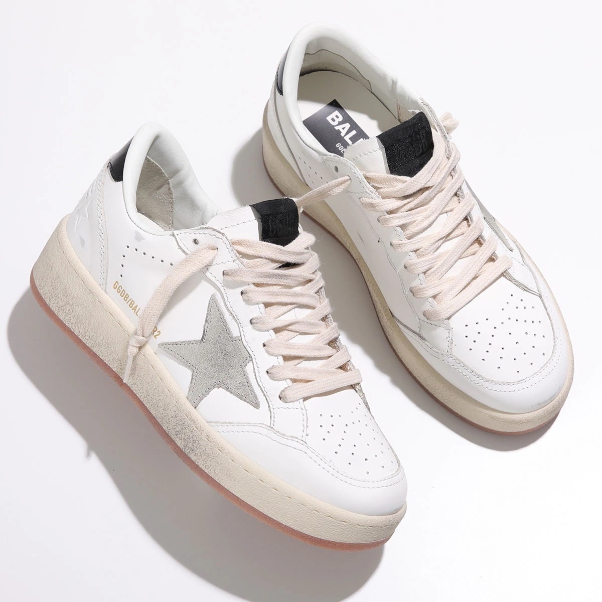 GOLDEN GOOSE ゴールデングース スニーカー BALLSTAR 2 ボールスター GWF00804 F006970 レディース レザー ローカット 靴 10220/WHITE/ICE/BLA