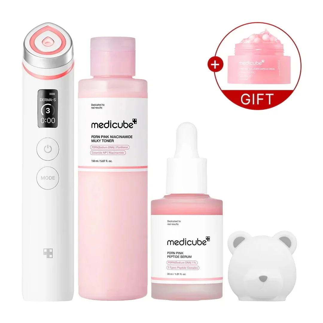 medicube AGE-R ブースタープロ ひかるコラボセット ピンク Qoo10] メディキューブ 【ひかるコラボ】 AGE-Rブースタープ