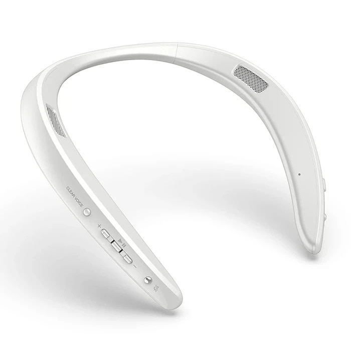 ウェアラブルネックスピーカー AN-SS3-W ホワイト