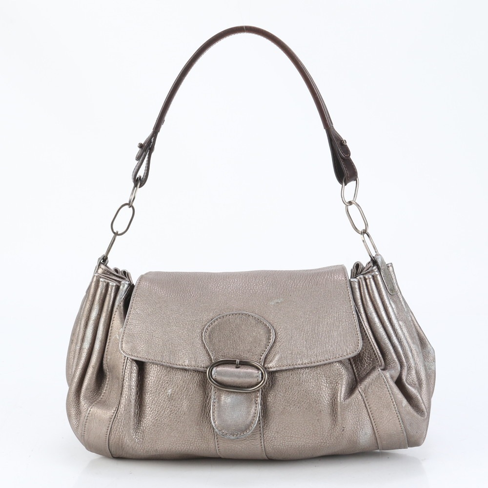 ワンショルダー ホーボー レザー ショルダーバッグ 肩掛け トート ハンド レディース RUE CQ12-1 中古