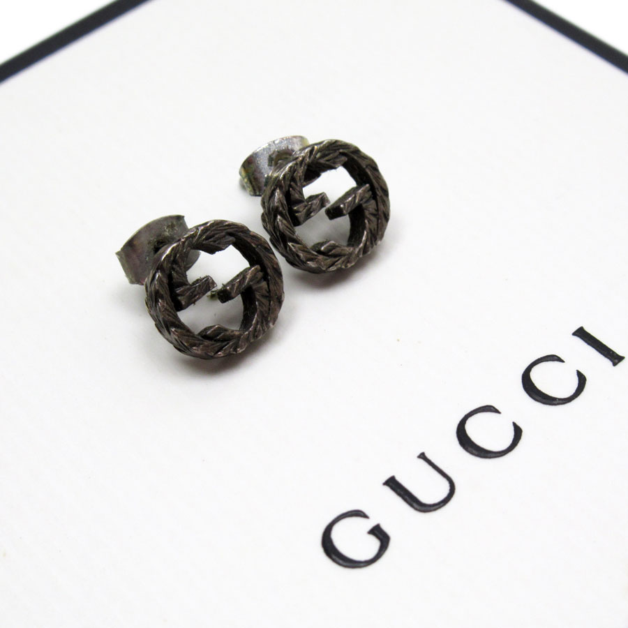 グッチ GUCCI ピアス インターロッキングG メタル シルバー ユニセックス g4008a 12,768円