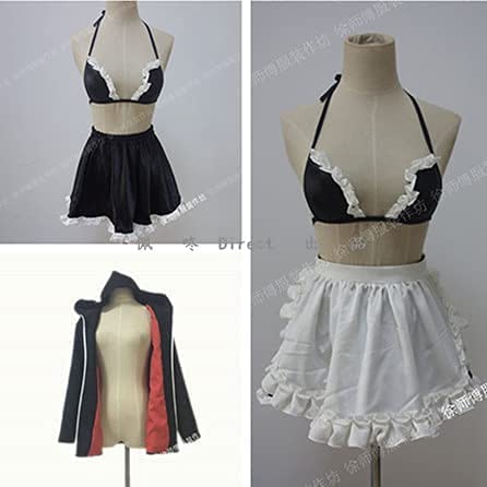 黒呆然/水無毛/水着黒saberコスプレ衣装（ウィッグ靴別売り）風