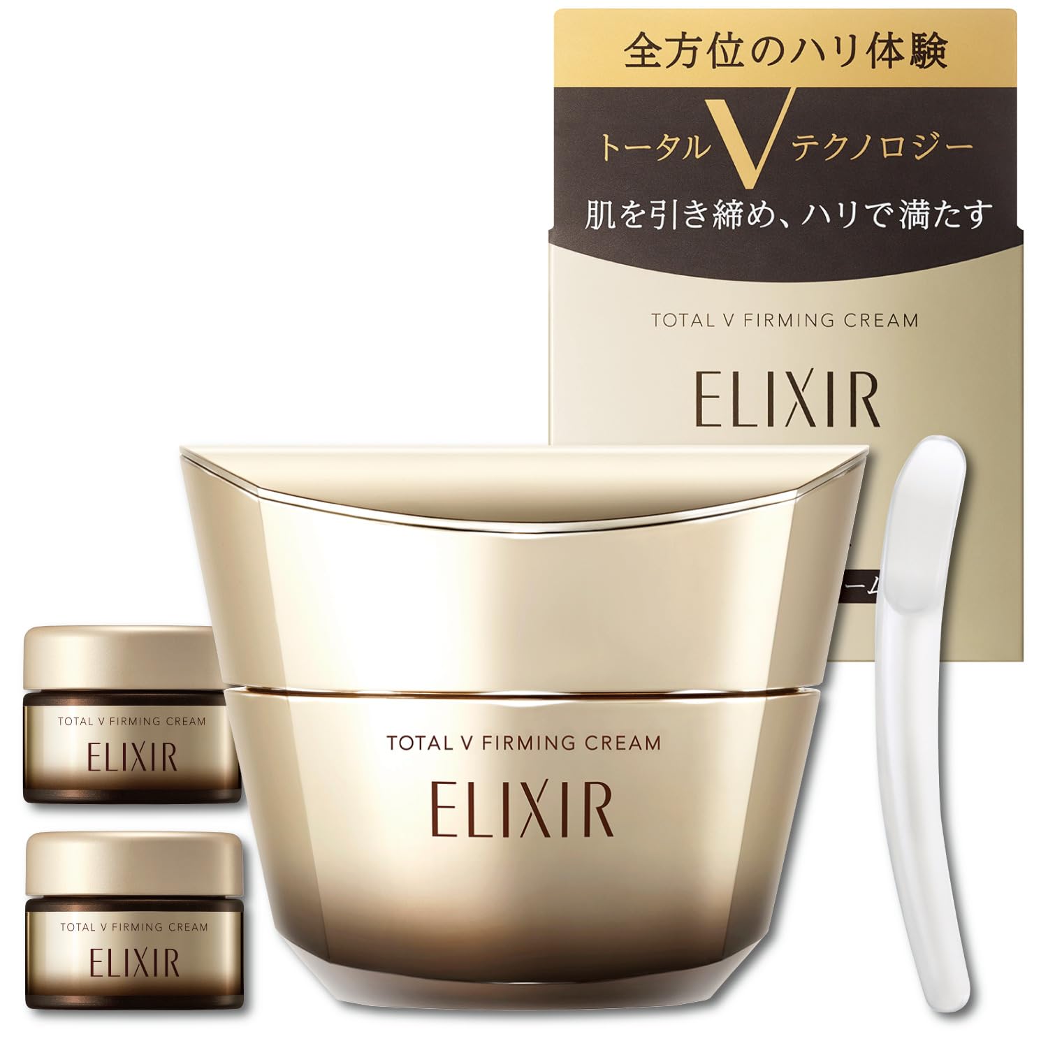 エリクシール(ELIXIR) ELIXIR トータルV ファーミングクリーム 50g+10g クリーム 全方位のハリ エイジングケア シュペリエル 資生堂 【増量サンプル付き】 【Amazon.co.