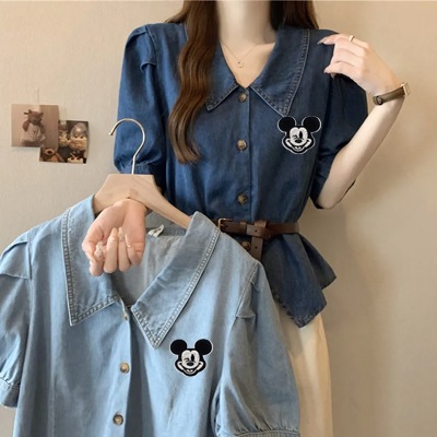 夏服ミッキーtシャツ レディース 半袖 ディズニー T-Shirt/韓国Tシャツ トップス ディズニー Tシャツ 韓国ファッション8