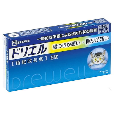 ドリエル6錠 睡眠改善薬 寝つきが悪い眠りが浅い　...のサムネイル