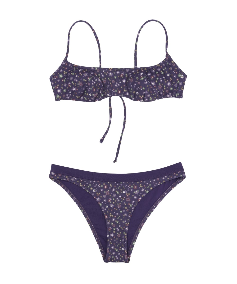 【COYSEIO】26SS MULTI FLORAL BIKINI : PURPLE