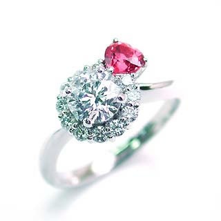 CanCam掲載(Brand アニーベル) Pt ダイヤモンドリング（婚約指輪エンゲージリング）楽ギフ_包装02P26Mar16