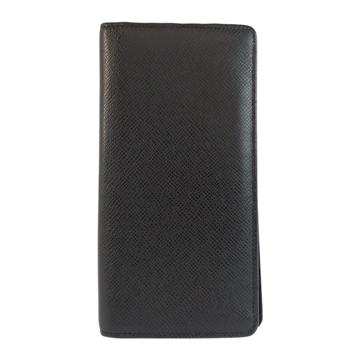 美品 タイガ ポルトフォイユ ブラザ ノワール ブラック シルバー金具 レザー M30501 長財布 ロングウォレット メンズ 601800