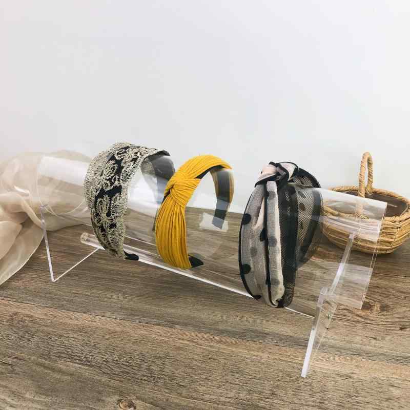 アクセサリー スタンド カチューシャ ラック 収納 プレイ 透明 ヘアバンド アクリル ヘッドバンド 壁掛け 家庭用 ハンガー ブラック