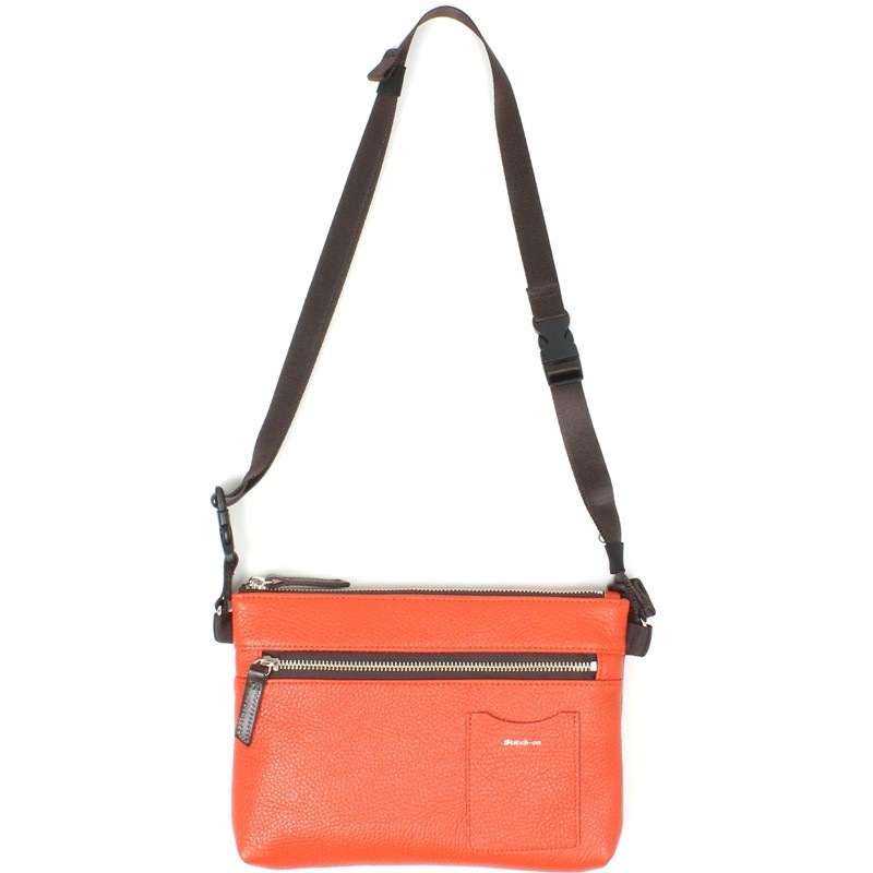ステッチオンstitch-on S-ON DAILY- サコッシュ オレンジ カジュアルショルダーバッグ (5209234)