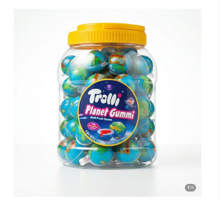 トロリー 韓国のお菓子 地球 グミ トロリー 正規品 PLANET GUMMI Jelly 1箱（61個×6）