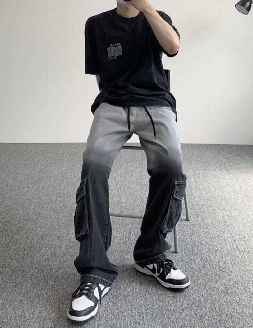 Gradient cargo pants