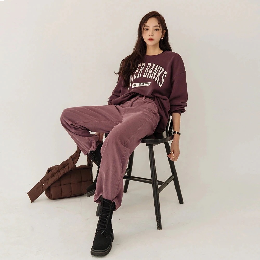 [6色] OUTER BANKSロゴスウェットトップス