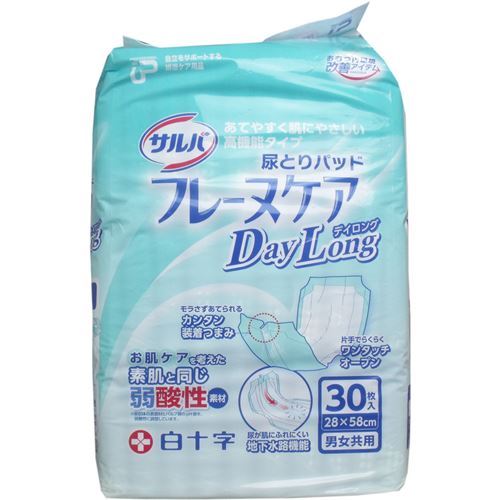 尿とりパッド 尿もれ防止パット サルバ フレーヌケア 男女共用 2858cm 30枚3セット