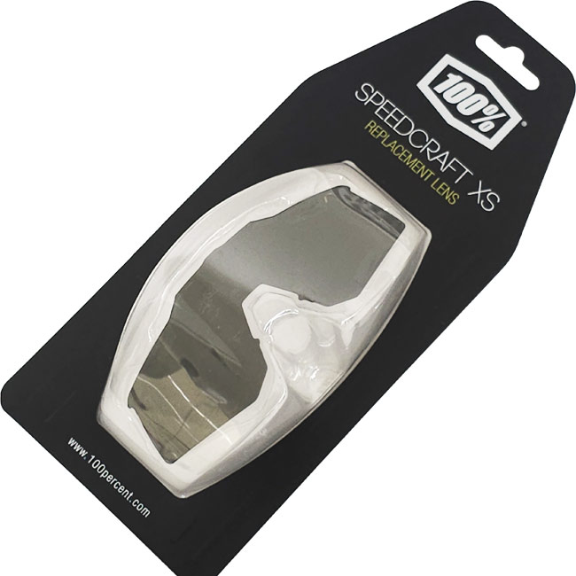 交換用レンズ 100%(ワンハンドレッド) スピードクラフトXS用 リプレイスメントレンズ 本体は別売 69039-00004スモーク(24y12m)