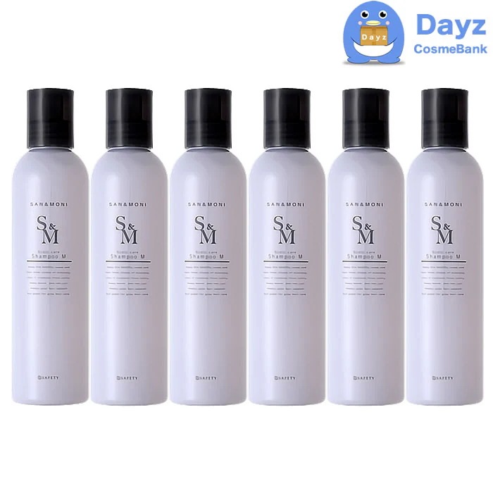セフティ サンモニ スキャルプケア シャンプー M 240mL 6点セット　ダメージ 乾燥毛 の方に　SAN MONI