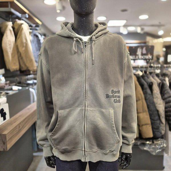 男性用3段ミニ裏毛オーバーフィットヴィンテージ刺繍ロゴフード付きジップアップ B251TJ325P 57 _NC13