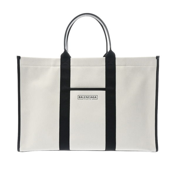 Qoo10] BALENCIAGA ハードウエアトート ホワイト 67140