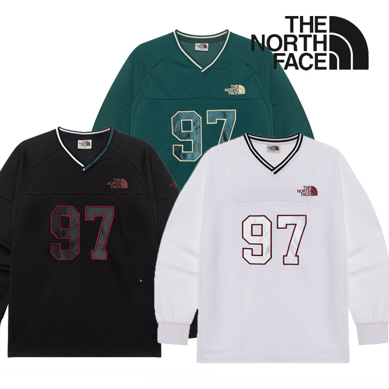 [NM5MR05] TNF CREW TEE 秋冬新作 長袖トレーナー ゆったりシルエット 刺繍ロゴ＆ナンバーデザイン 暖か素材 男女兼用 カジュアルストリートコーデおすすめ 防寒快適着心地
