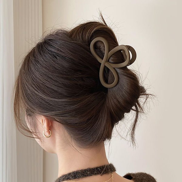 肌触りがいい Qoo10] ヘアクリップ グラブクリップ女性24ミデ ヘアアレンジ