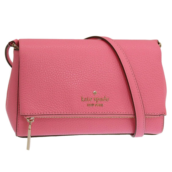 ケイトスペード バッグ レディース ショルダーバッグ アウトレット レザー ピンク レイラ フラップジップ クロスボディ LEILA FLAP ZIP CB KE487-651 KATE SPADE