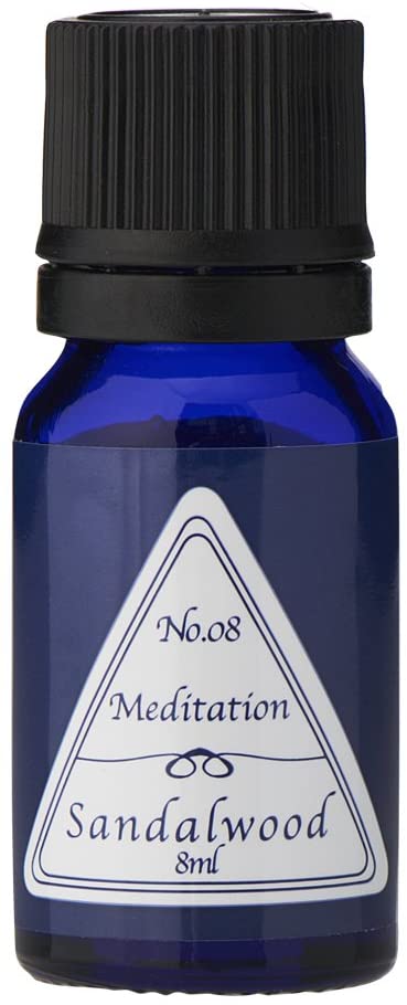 ブルーラベル アロマエッセンス8ml サンダルウッド(アロマオイル 調合香料 芳香用)