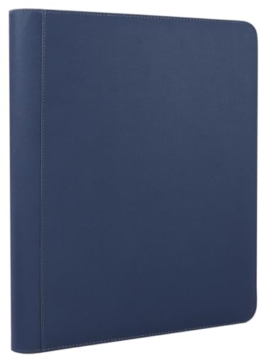 おもちゃの神様 トップローダー用ファイル トップローダー/サイドローダーに入れたままカードを収納可能 ファスナーあり (9ポケット・ブルー・288枚収納)