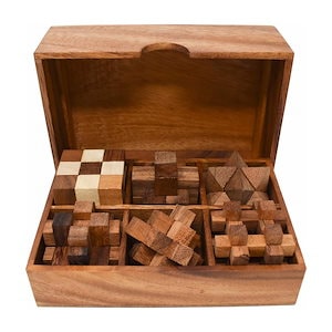 木製パズルゲーム 6個セット