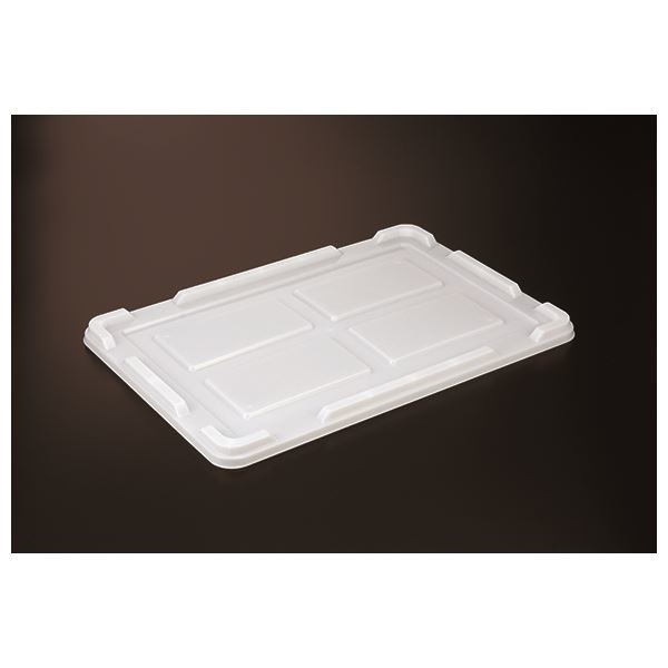 [10個セット] 抗菌 食品用コンテナー/パンコンテナー [フタのみ単品 #0用蓋] ナチュラル