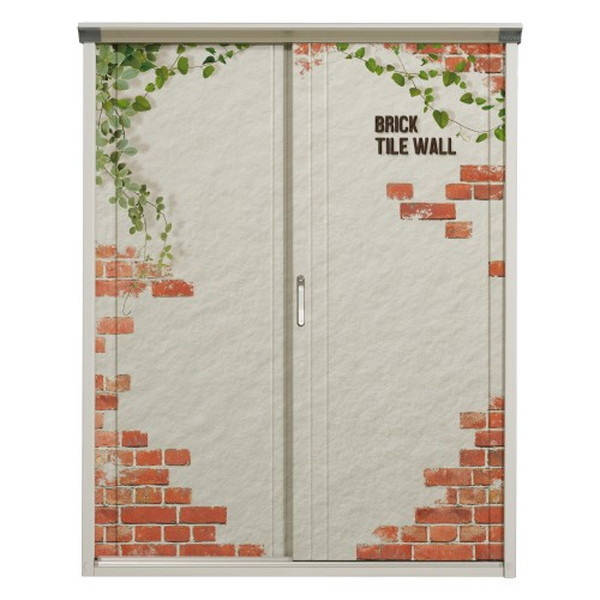 P-159BF C7 ブリックウォール PEINTE(ペインタ) 小型物置 (全面棚タイプ) メーカー直送