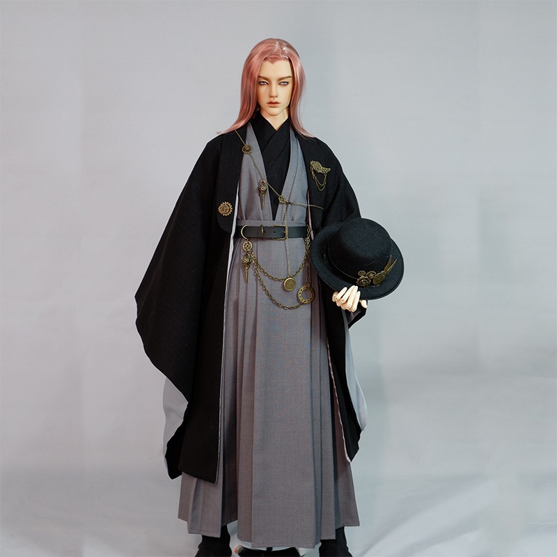 BJDドール衣装セット スチームパンク 古風スーツ 浮世 人形用時代服 SD17/70cm/ID72/75ドール服