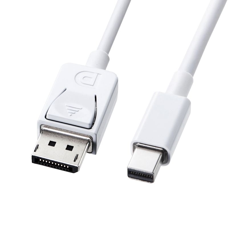 （まとめ買い）ミニ-DisplayPort変換ケーブル ホワイト 2m KC-DPM2W [x3]
