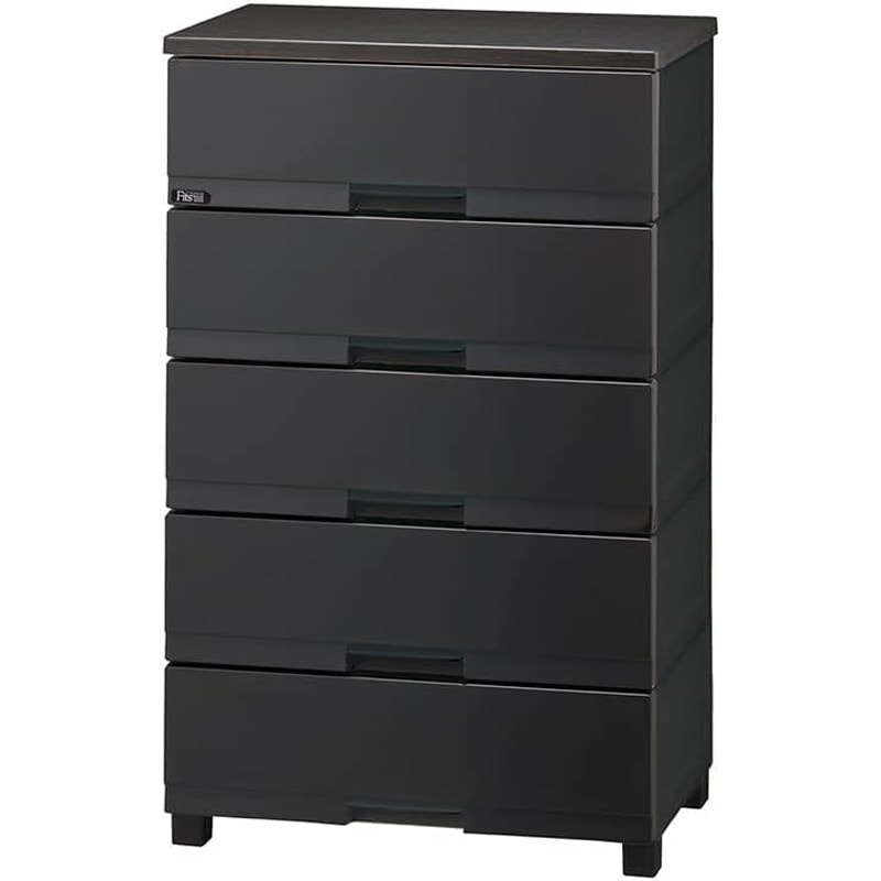 天馬 Tenma フィッツプラス プレミアム チェスト 5段 プレミアムブラック 幅65cm FP6505