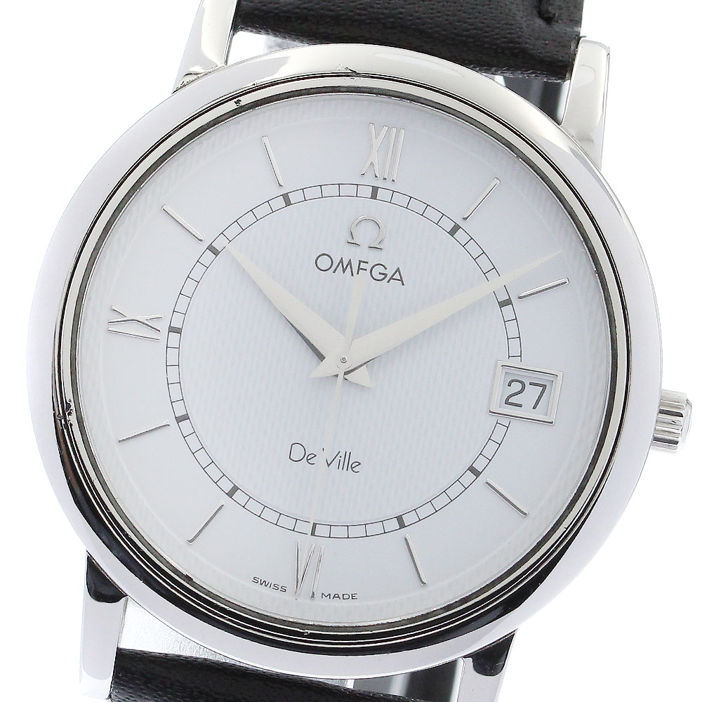 オメガ OMEGA 7824.31.01 デビル プレステージ デイト クォーツ メンズ _883284【中古】