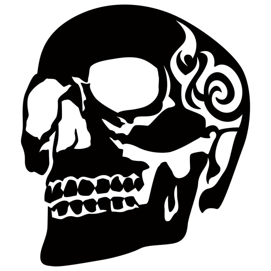Qoo10] TRIBAL スカル ドクロ 死神 トライバル 3(左