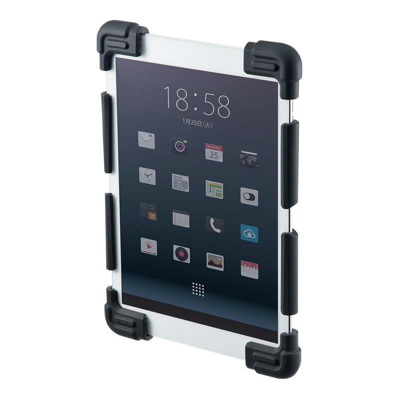 （まとめ買い）耐衝撃シリコンケース 8.9～11.6インチ ブラック PDA-TABH4BK [x3]