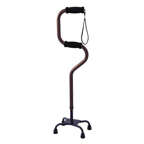 幸和製作所 らくらく4点杖 アルミ ロイヤルブラウン EA4-101 メーカー直送