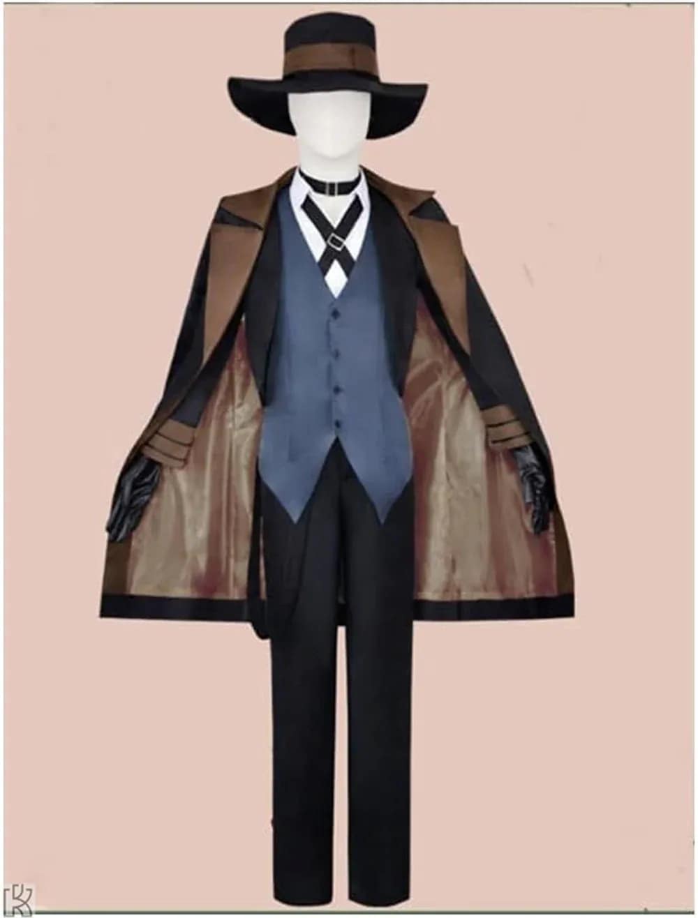 wusuobic[迅速な出荷]中原中也 コスプレ 学園祭 ハロウィン 武装探偵社 変装 仮装 文豪ストレイドッグス 文化祭 パーティー