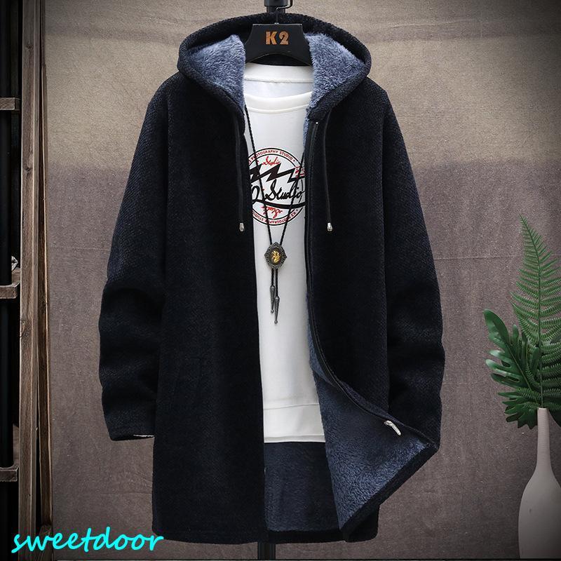 パーカー 裏起毛 メンズ 暖かい ロングパーカー スエットパーカー ファッション 防寒 プルオーバーパーカー コート 冬 薄ボア