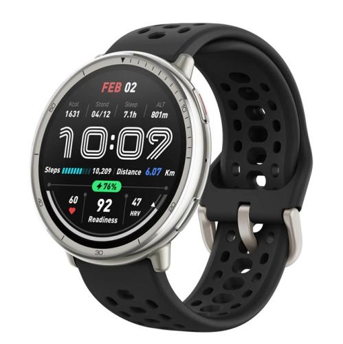 Amazfit Active 2 �X�^���_�[�h�o�[�W���� [�u���b�N�V���R��]